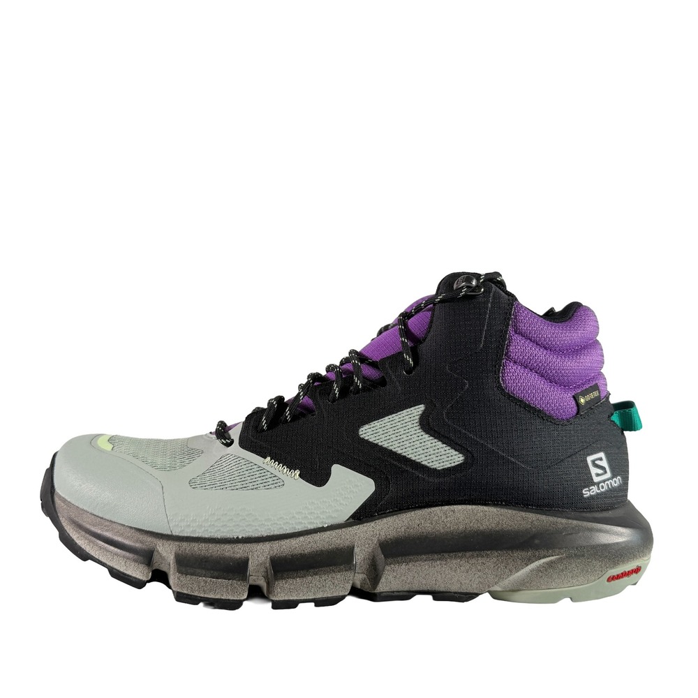 Salomon Predict Hike Mid GTX Mens Hiking Boots Size 10 Black Royal Lilac New